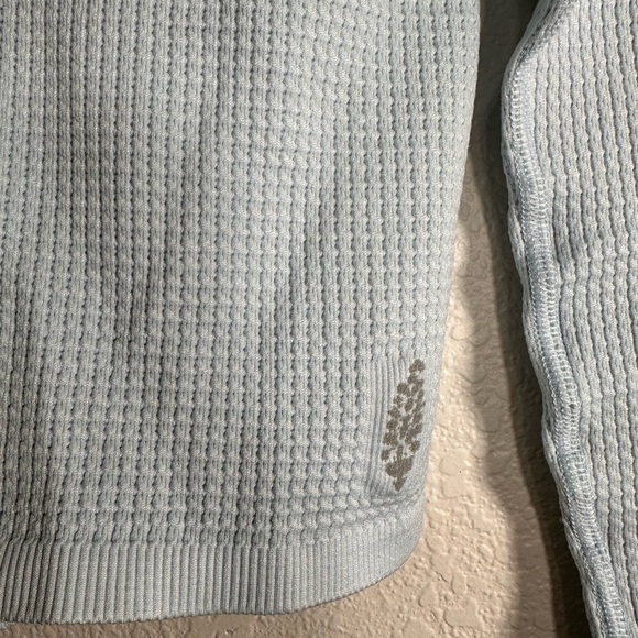Free People Movement Light Blue Women's Long Sleeve Top M/L - Picture 4 of 6
